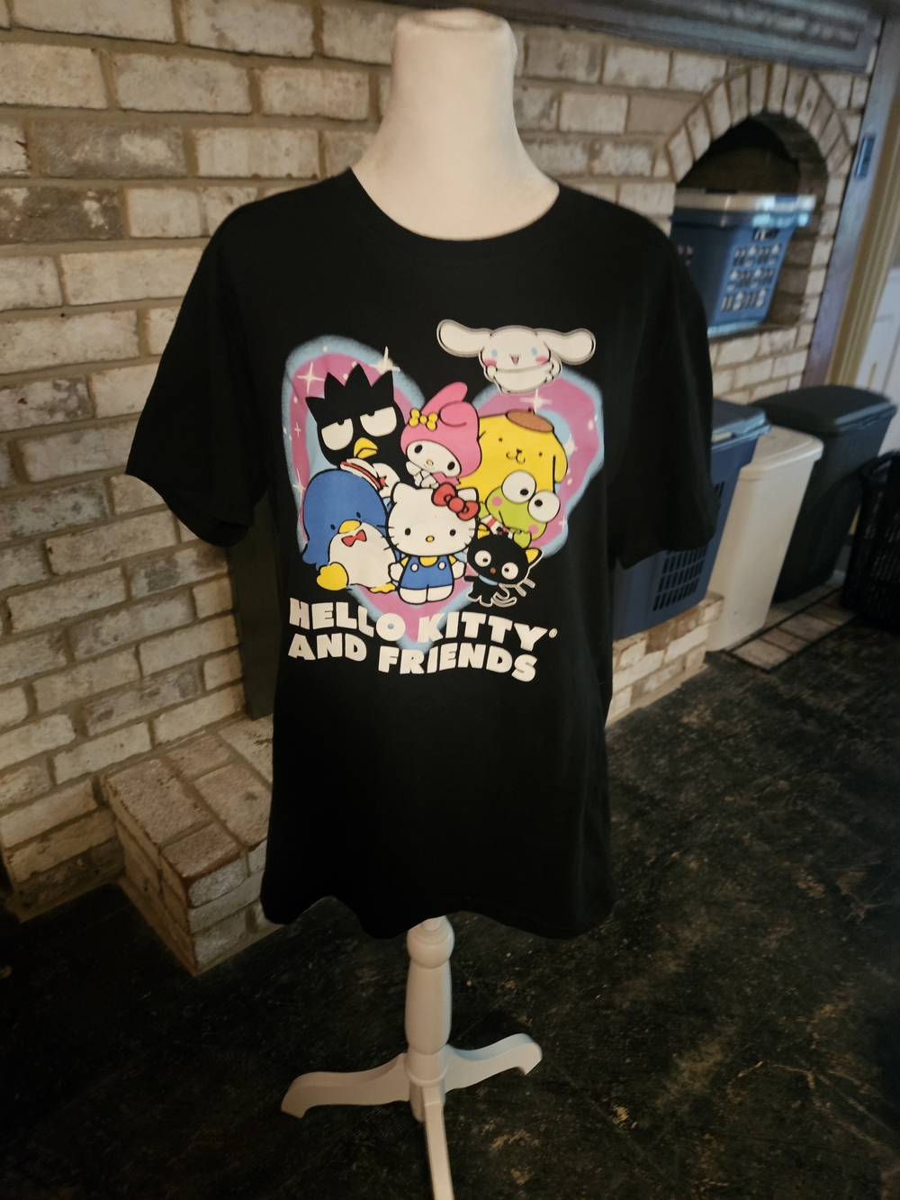 Hello Kitty and Friends Black Graphic Tee